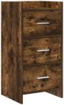vidaXL Bufet Stejar fumuriu 40 x 36 x 80 cm Lemn prelucrat GartenMobel Dekor (8011063) Comoda