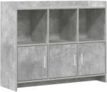 vidaXL Bufet Gri Beton 98, 5 x 33 x 80 cm Lemn prelucrat GartenMobel Dekor (8011142) Comoda