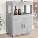 vidaXL Carucior de bar, gri beton, 60x39, 5x89 cm, lemn prelucrat GartenMobel Dekor (848272) Comoda