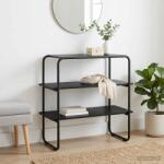 vidaXL Masa de consola Stejar Negru 80 x 41 x 75 cm Lemn prelucrat GartenMobel Dekor (8007533)