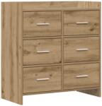 vidaXL Bufet Stejar Artizanal 75 x 33 x 80 cm Lemn prelucrat GartenMobel Dekor (8011106) Comoda