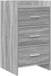 vidaXL Mese de noptiera Sonoma gri 40 x 36 x 70 cm Lemn prelucrat GartenMobel Dekor (8011032)