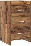 vidaXL Mese de noptiera Lemn vechi 40 x 36 x 70 cm Lemn prelucrat GartenMobel Dekor (8011033)
