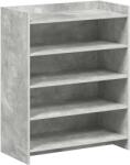 vidaXL Dulap pentru pantofi Gri Beton 73, 5 x 36 x 92 cm Lemn prelucrat GartenMobel Dekor (8011318) Pantofar