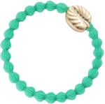 By Eloise London Gold Palm Leaf Elastice de păr pentru femei culoare Jungle Green