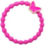 By Eloise London Gold Butterfly Elastice de păr pentru femei culoare Fuchsia