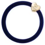 By Eloise London Velvet Gold Heart culoare Navy Blue