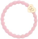 By Eloise London Gold Heart Elastice de păr pentru femei culoare Soft Pink
