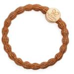 By Eloise London Metallic Gold Circle Elastice de păr pentru femei culoare Amber
