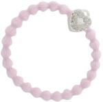 By Eloise London Silver Bling Heart Lock culoare Soft Pink