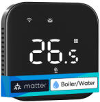 Meross MTS215BMA-B(EU) intelligens Wi-Fi termosztát (fekete) (MTS215BMA-B-EU) - kontaktor