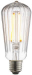 Endon Lighting ENDON Ribb Pear 1lt Accessory Clear glass 4W LED E27 Warm White - ED-80180 (ED-80180)