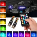 Autolife 12V T10-RGB Led távirányítós (19339) - aruhaz