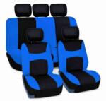 Autolife Univerzális 8 részes üléshuzat szett - fekete-kék UL-AG28458/BG (6818BG) - aruhaz