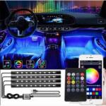 AUTOLIFE RGB Autó Beltéri Hangulatvilágítás - 12V + Applikációval vezérelhetõ (45048)