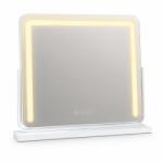 MindBlower Oglinda de machiaj Glamour cu LED 60 cm, lumina reglabila 3 tonuri, control tactil, rotatie 360°, rama alba (4188)