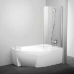 RAVAK Chrome - Paravan de cadă, 1 piese CVSK1 Rosa, dreapta, 100x150 cm, satin / sticlă transparentă 7QRS0U00Y1 (7QRS0U00Y1)