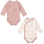 Bimbidreams Комплект бодита с дълъг ръкав Bimbidreams - Niza, 2 броя, 0-1 м, White/Purple (8499000799335) - ozone