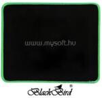 BlackBird Egérpad Gamer NanoGlide 21x25cm 3mm vastag zöld varrott szegély (BH1833) (BH1833)