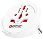 NEDIS Skross SKR1500211EC utazó adapter, Világról - Európába, 2 és 3 pólusú eszközökhöz, több mint 220 úti célból (SKR1500211EC) (SKR1500211EC)