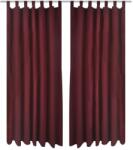 vidaXL 2 db Bordó Mikro-szatén Függöny 140 x 225 cm (130363VidaXL)