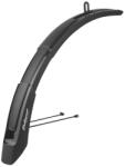 POLISPORT első-hátsó sárvédő szett EXPANDER cross 26/27.5/29", 65 mm széles, rövid első pálcás verzió (első villához rögzíthető), fekete