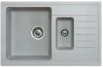 Metalac Quadro Plus 1.5D Metalac 158550 Gránit Mosogatótálca - Extra mély, Csepegtetőtálcás, Design, Szürke (158550) - muszakishop