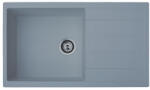 Metalac Atos Mega Metalac 377927 Gránit Mosogatótálca - Extra mély, Csepegtetőtálcás, Grafit (377927) - muszakishop
