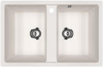 Ulgran U-608-331 Gránit Mosogatótálca - Kétmedencés, Homok (U-608-331) - muszakishop