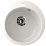 Ulgran U-405-341 Gránit Mosogatótálca - Egymedencés, Kerek, Tejfehér (U-405-341) - muszakishop