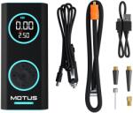 MOTUS AirPump PRO elektromos pumpa, 96W, 7500 mAh, nyomásmérővel, 163x73x58 mm, teljes készlet (BARAP02T)