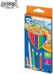 S-COOL Creioane color acuarele, 12 buc/set - S-COOL (SC2748)