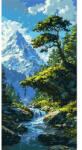Origami Pictura pe numere 40x80 cm LW5157 (LW5157) Carte de colorat