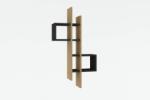  Hanah Home Fali polc Sapphire Oak Antracit Emse