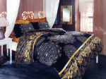 L' essentiel Maison Single Quilt Cover Set Black Yellow Beige Brown Osmanlı - Yellow (172PRL1143)