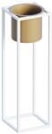 Aberto Design Decorative Pot White Gold GED-023-C (247HFM1187)
