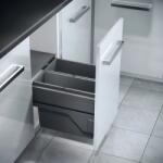 Hailo Cos de gunoi incorporabil Hailo Cargo 502.58. 333, 1x17 l si 1x21 l, corp 450 mm, cos plastic, gri inchis (502.58.333) Cos de gunoi