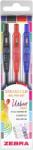 Zebra Sarasa Clip Gelpen 0, 7 Urban vibes Комплект от 3 гел химикалки 99433 (99433)