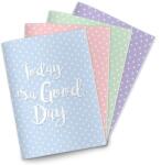 PATRIA Design Pastel Rain A4 32 lapos kockás tűzött füzet P1111-1592 (P1111-1592)
