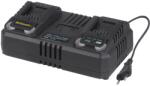 Riwall PRO PRO RAC 420 TWIN dupla gyorstöltő 20 V-os (4, 5 A) akkumulátorokhoz