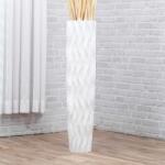  Fehér 85 cm magas fa padlóváz dekorációs elegáns stílusos - fa padlóváza, álló váz 85 cm, fehér padlódekoráció, boho váz pampafűhöz, szárított virág váz, led ág váz, nappali dekoráció