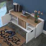 Hanah Home Shoe Cabinet White Walnut P2 - 1808 - Walnut (543WRN1101)