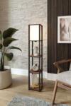 Opviq Floor Lamp Walnut TierShelfLampz2