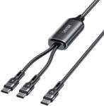 Unitek USB-C 2W1 PD 100W szilikon kábel 1.8M