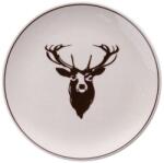  Hermia Service Plate Set (6 Pieces) Multicolor Geyik Bordo