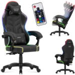 Huzaro Scaun Gaming huzaro Scaun gaming Huzaro Force 2.7, reglabil, ergonomic, velur, spatar inclinabil pana la 135°, sarcina maxima 140 kg, Negru/multicolor (HZ-FORCE 2.7 RGB BLACK)