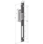 ASSA ABLOY Electromagnet fail lock YALE YB17-12D-LR, 12Vcc, consum redus, 230mA, contact (YB17-12D-LR)