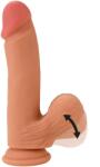 Hidden Desire Dildo Realist Inferno Swinging Balls, Silicon Lichid Dubla Densitate, Natural, 21 cm Dildo