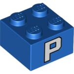 LEGO® Cărămidă 2 X 2 cu litera P pe două părţi (6309005)