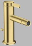 Hansgrohe Baterie bideu monocomanda, EcoSmart, cu ventil pop-up, alama periata (Brushed Brass), Axor One 48210950 48210950 (48210950)